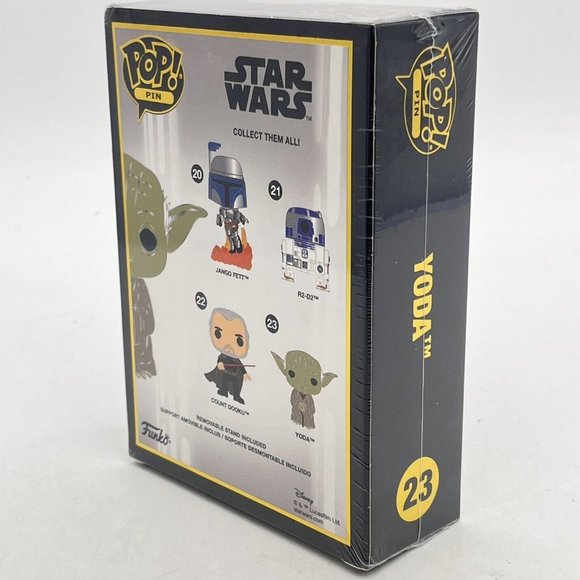 Stars Wars Yoda #23 Funko Pop Pin Enamel With Stand - Picture 3 of 8